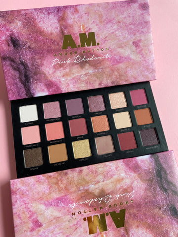 pink rhodonite eyeshadow palette