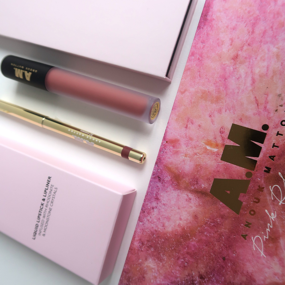 pink rhodonite eyeshadow palette