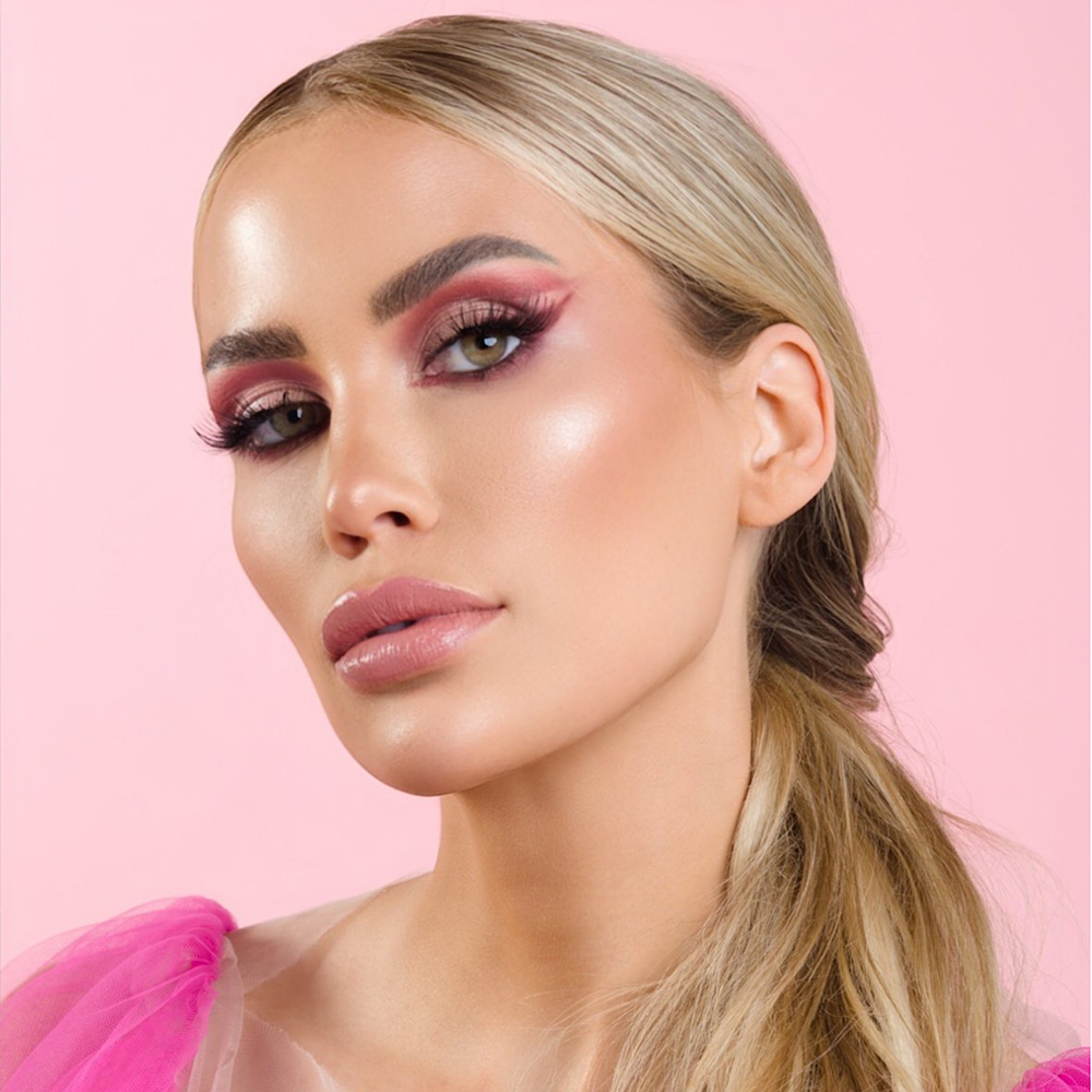 pink rhodonite eyeshadow palette