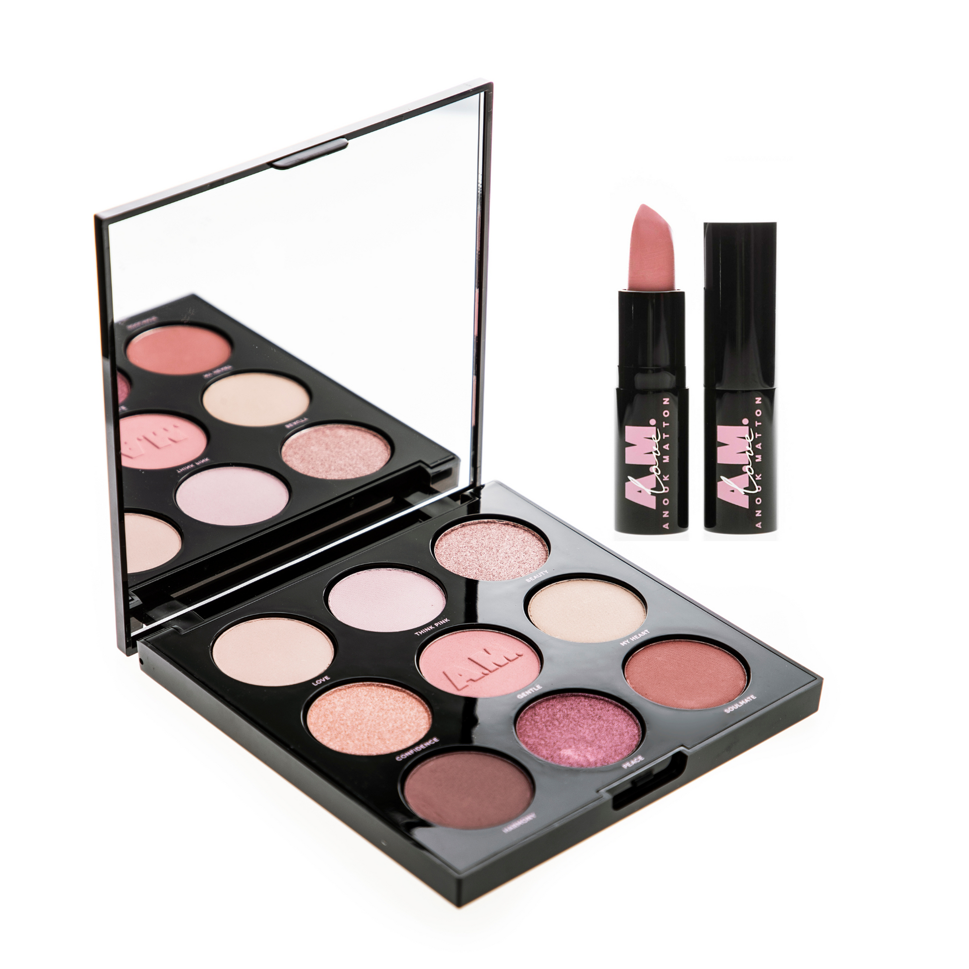 love eyeshadow & lipstick kit